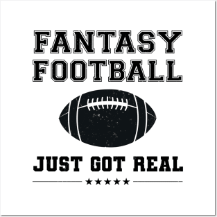 Fantasy Football Just Got Real Posters and Art